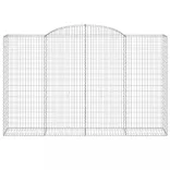 11 db íves horganyzott vas gabion kosár 300x50x180/200 cm
