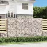 12 db íves horganyzott vas gabion kosár 300x50x180/200 cm