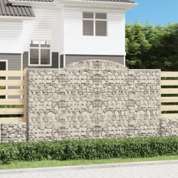 13 db íves horganyzott vas gabion kosár 300x50x180/200 cm