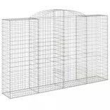 13 db íves horganyzott vas gabion kosár 300x50x180/200 cm