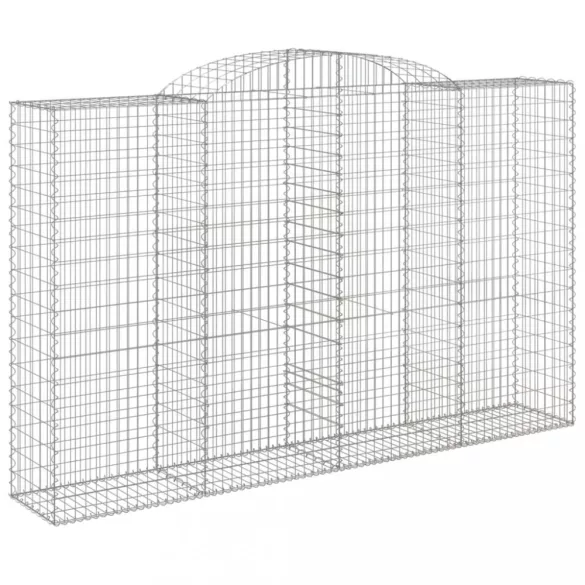 13 db íves horganyzott vas gabion kosár 300x50x180/200 cm