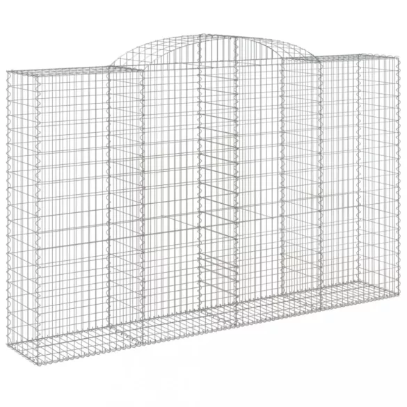 15 db íves horganyzott vas gabion kosár 300x50x180/200 cm
