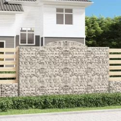 17 db íves horganyzott vas gabion kosár 300x50x180/200 cm