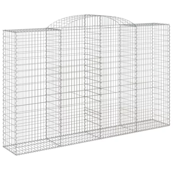 17 db íves horganyzott vas gabion kosár 300x50x180/200 cm