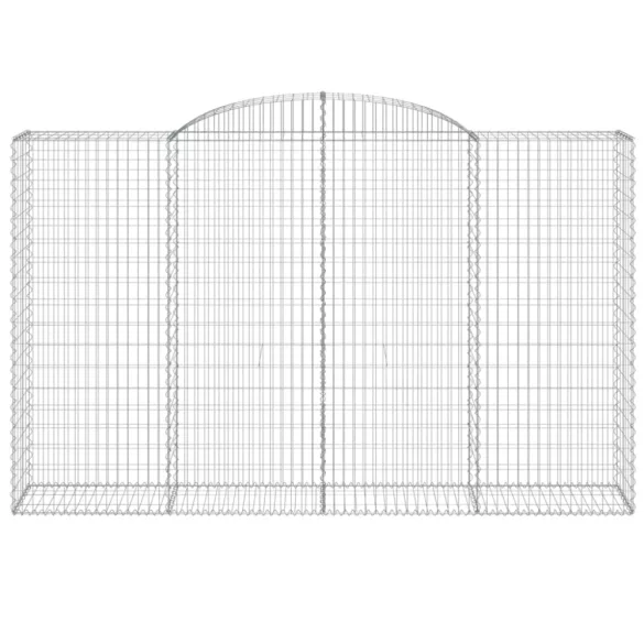 17 db íves horganyzott vas gabion kosár 300x50x180/200 cm