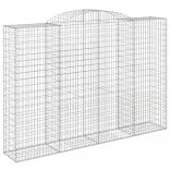 2 db íves horganyzott vas gabion kosár 300x50x200/220 cm