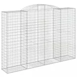 3 db íves horganyzott vas gabion kosár 300x50x200/220 cm
