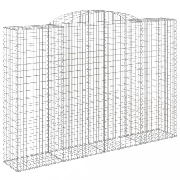3 db íves horganyzott vas gabion kosár 300x50x200/220 cm