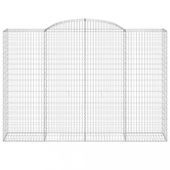 3 db íves horganyzott vas gabion kosár 300x50x200/220 cm