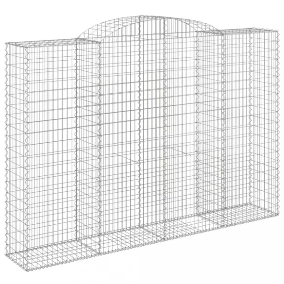 5 db íves horganyzott vas gabion kosár 300x50x200/220 cm