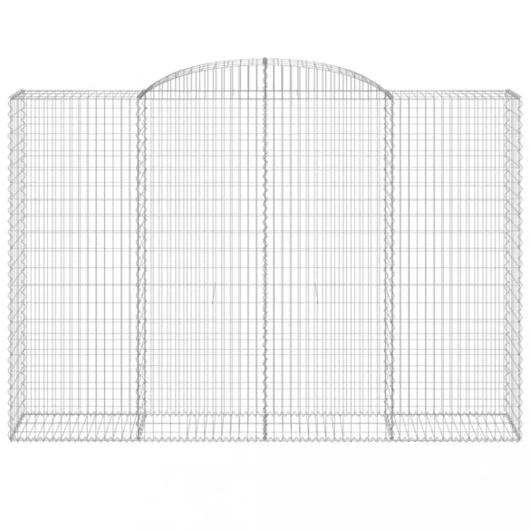 5 db íves horganyzott vas gabion kosár 300x50x200/220 cm
