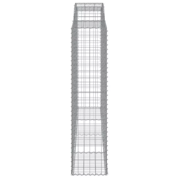 6 db íves horganyzott vas gabion kosár 300x50x200/220 cm