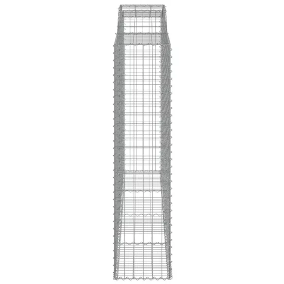 7 db íves horganyzott vas gabion kosár 300x50x200/220 cm
