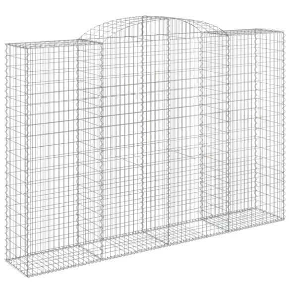 8 db íves horganyzott vas gabion kosár 300x50x200/220 cm