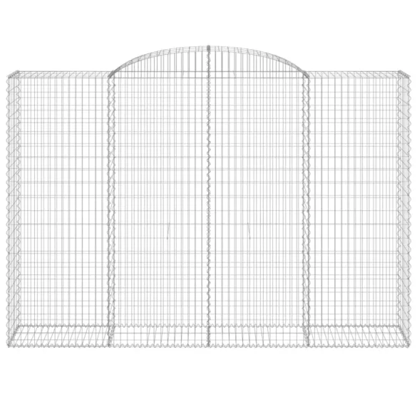 8 db íves horganyzott vas gabion kosár 300x50x200/220 cm