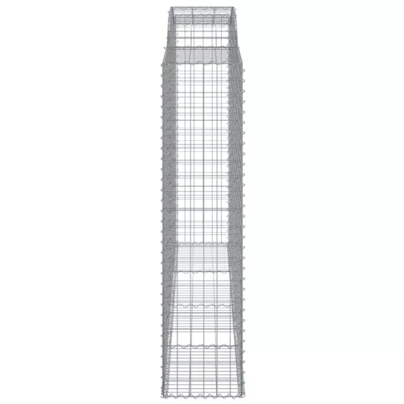 8 db íves horganyzott vas gabion kosár 300x50x200/220 cm