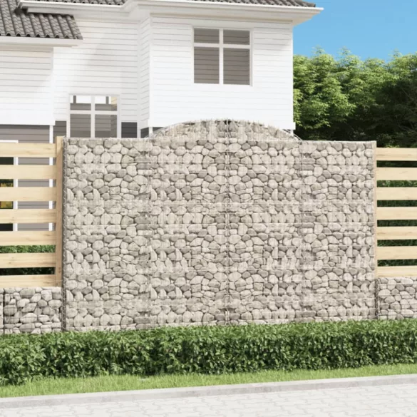 10 db íves horganyzott vas gabion kosár 300x50x200/220 cm