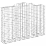 10 db íves horganyzott vas gabion kosár 300x50x200/220 cm