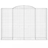 10 db íves horganyzott vas gabion kosár 300x50x200/220 cm