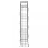 2 db íves horganyzott vas gabion kosár 300x50x220/240 cm