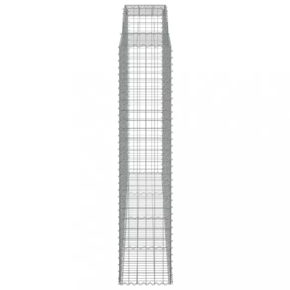 3 db íves horganyzott vas gabion kosár 300x50x220/240 cm