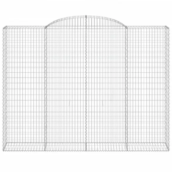 5 db íves horganyzott vas gabion kosár 300x50x220/240 cm