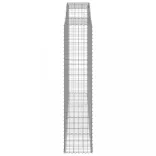 5 db íves horganyzott vas gabion kosár 300x50x220/240 cm