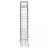 6 db íves horganyzott vas gabion kosár 300x50x220/240 cm