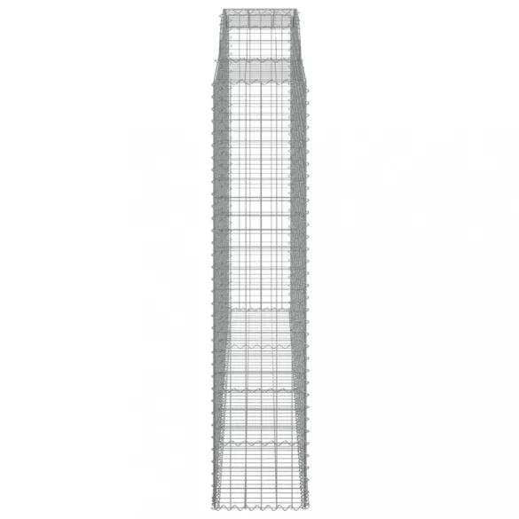 7 db íves horganyzott vas gabion kosár 300x50x220/240 cm
