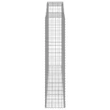 9 db íves horganyzott vas gabion kosár 300x50x220/240 cm