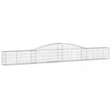 3 db íves horganyzott vas gabion kosár 400x30x40/60 cm