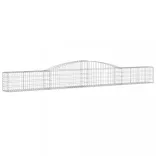 10 db íves horganyzott vas gabion kosár 400x30x40/60 cm