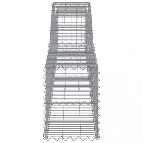 10 db íves horganyzott vas gabion kosár 400x30x40/60 cm