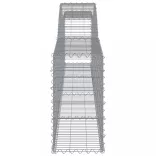 2 db íves horganyzott vas gabion kosár 400x30x60/80 cm
