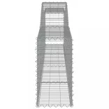 9 db íves horganyzott vas gabion kosár 400x30x60/80 cm