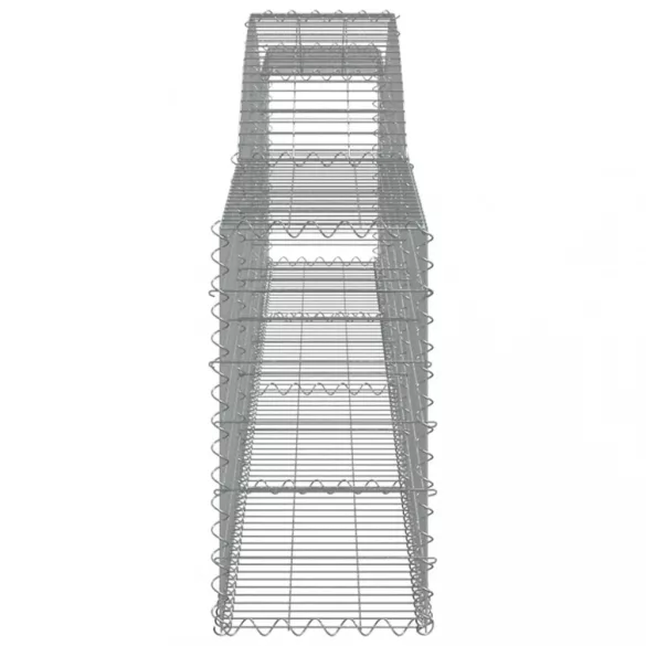 9 db íves horganyzott vas gabion kosár 400x30x60/80 cm