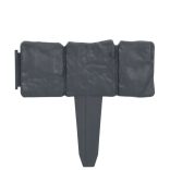 41 darab kőhatású műanyag gyepkerítés 10 m