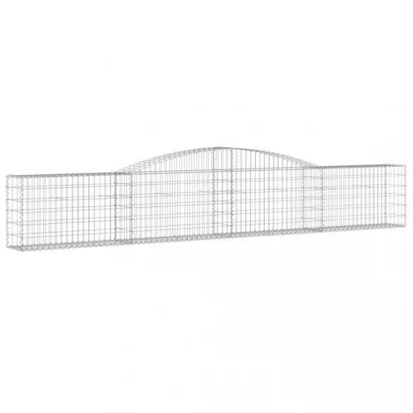 20 db íves horganyzott vas gabion kosár 400x30x60/80 cm