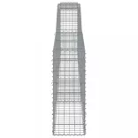 3 db íves horganyzott vas gabion kosár 400x30x80/100 cm