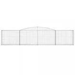 9 db íves horganyzott vas gabion kosár 400x30x80/100 cm