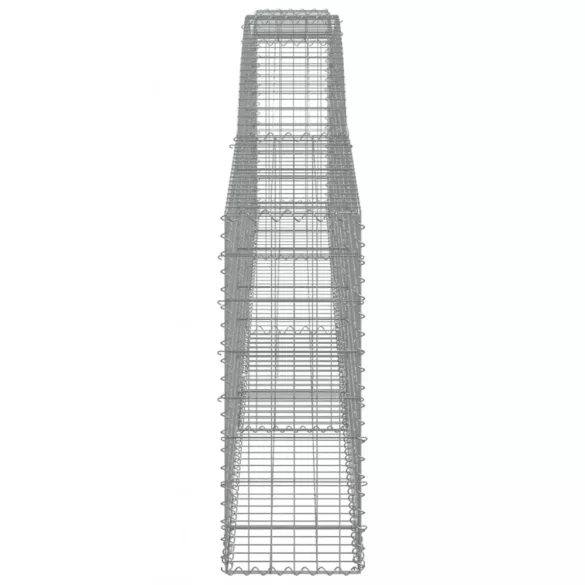 9 db íves horganyzott vas gabion kosár 400x30x80/100 cm