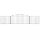 10 db íves horganyzott vas gabion kosár 400x30x80/100 cm