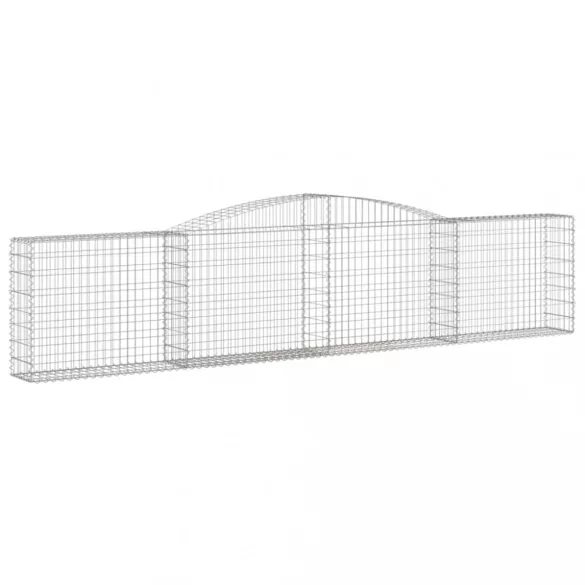 25 db íves horganyzott vas gabion kosár 400x30x80/100 cm
