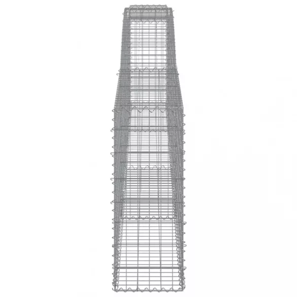 25 db íves horganyzott vas gabion kosár 400x30x80/100 cm
