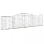 2 db íves horganyzott vas gabion kosár 400x30x100/120 cm