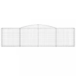 2 db íves horganyzott vas gabion kosár 400x30x100/120 cm