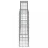 2 db íves horganyzott vas gabion kosár 400x30x100/120 cm