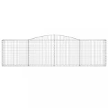 7 db íves horganyzott vas gabion kosár 400x30x100/120 cm