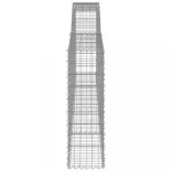 9 db íves horganyzott vas gabion kosár 400x30x100/120 cm
