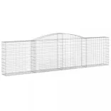 15 db íves horganyzott vas gabion kosár 400x30x100/120 cm